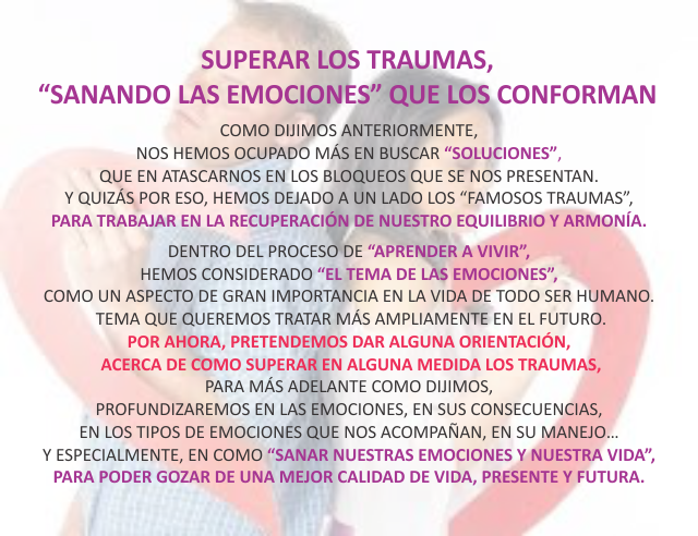 Superar los traumas, 